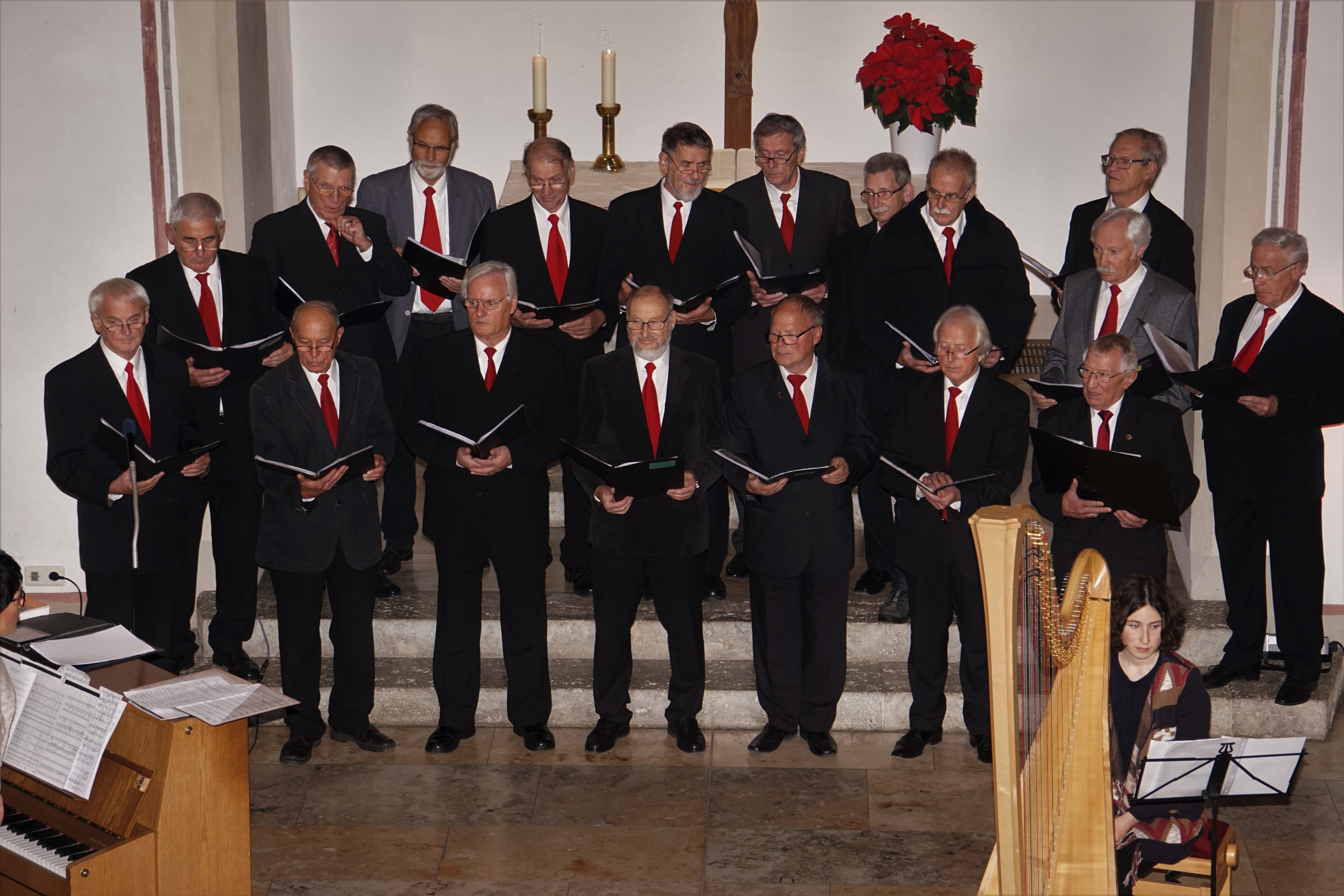 Adventskonzert, Ev. Kirche Weingarten - Männer zwischen Klavier & Harfe (DSC04222)