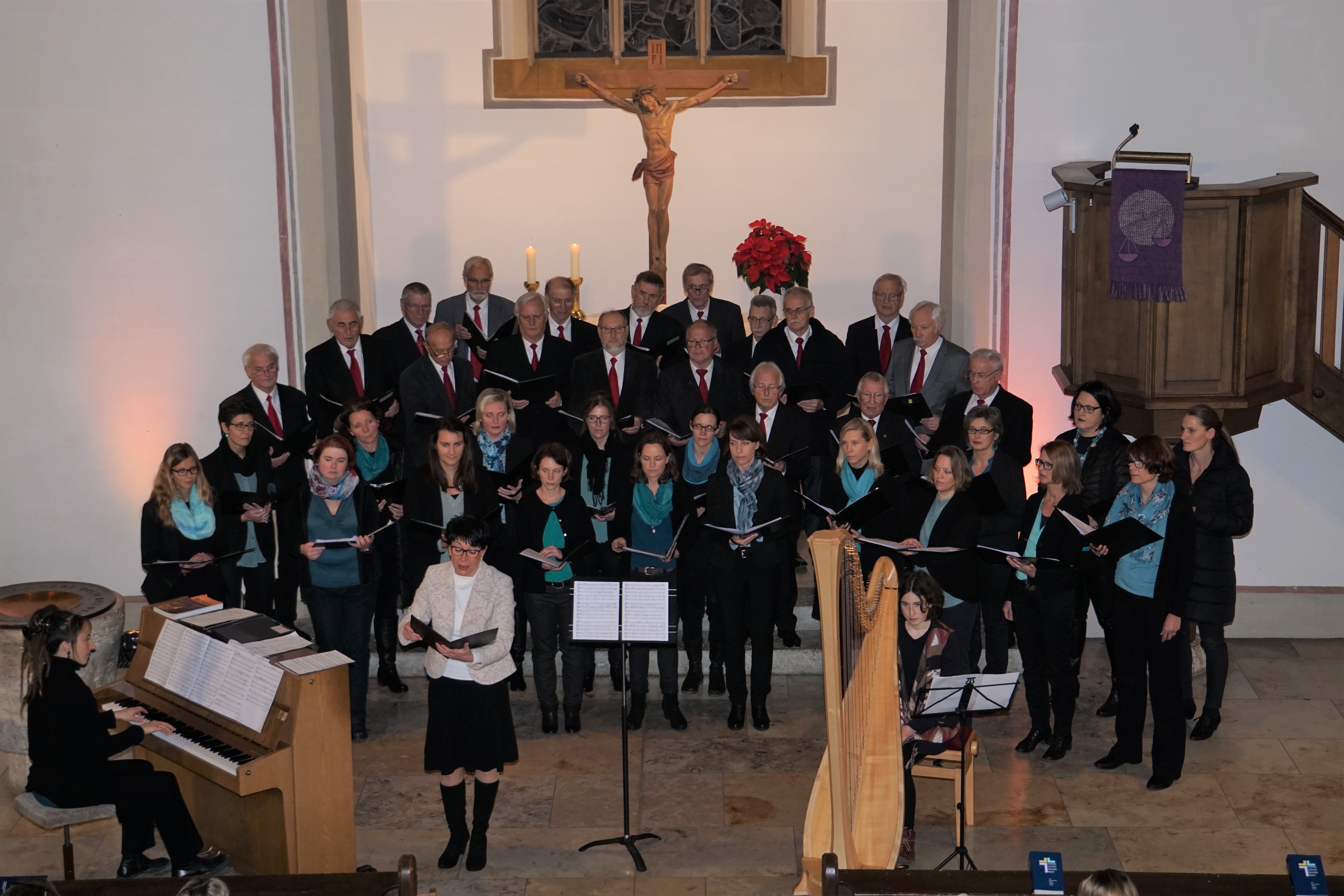 Adventskonzert, Ev. Kirche Weingarten - Männerchor & CHORifeen (DSC04218)