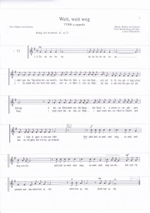 Weit, weit weg - Tenor 2, S. 1 -